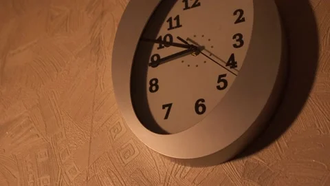 Clock in the kitchen. Kitchen time. Watch at home. Stock Footage 130720877
