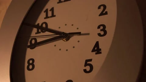 Clock in the kitchen. Kitchen time. Watch at home. Stock Footage 130720913