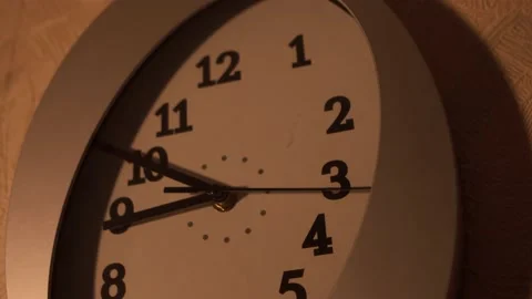 Clock in the kitchen. Kitchen time. Watch at home. Stock Footage 130721000