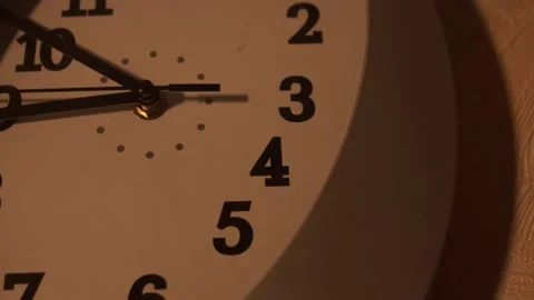 Clock in the kitchen. Kitchen time. Watch at home. Stock Footage 130721068