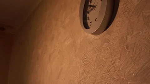 Clock in the kitchen. Kitchen time. Watch at home. Stock Footage 130721101