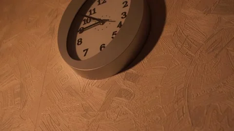 Clock in the kitchen. Kitchen time. Watch at home. Stock Footage 130721128