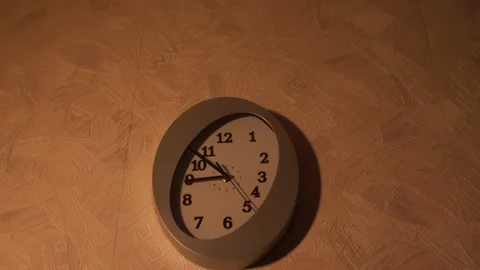Clock in the kitchen. Kitchen time. Watch at home. Stock Footage 130721155
