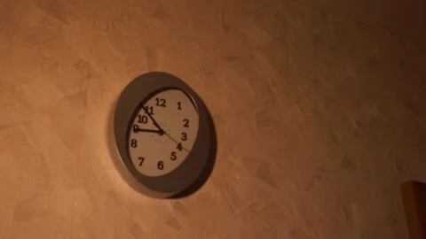 Clock in the kitchen. Kitchen time. Watch at home. Stock Footage 130721268
