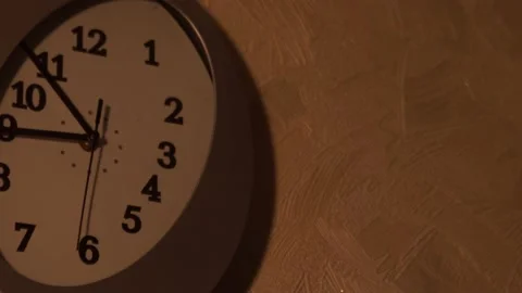 Clock in the kitchen. Kitchen time. Watch at home. Stock Footage 130721305