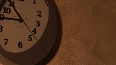 Clock in the kitchen. Kitchen time. Watch at home. Stock Footage 130721345