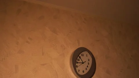 Clock in the kitchen. Kitchen time. Watch at home. Stock Footage 130721360