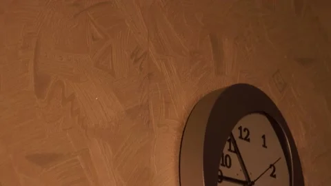 Clock in the kitchen. Kitchen time. Watch at home. Stock Footage 130721426