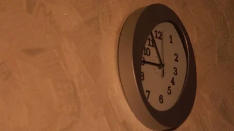 Clock in the kitchen. Kitchen time. Watch at home. Stock Footage 130721527