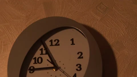 Clock in the kitchen. Kitchen time. Watch at home. Stock Footage 130721557