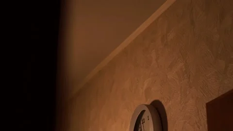 Clock in the kitchen. Kitchen time. Watch at home. Stock Footage 130721813