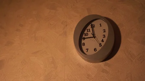 Clock in the kitchen. Kitchen time. Watch at home. Stock Footage 130721892