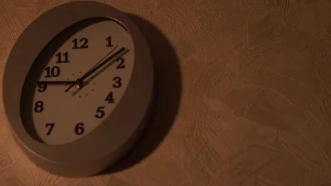 Clock in the kitchen. Kitchen time. Watch at home. Stock Footage 130722003