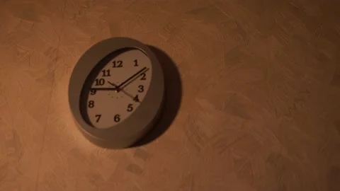 Clock in the kitchen. Kitchen time. Watch at home. Stock Footage 130722030