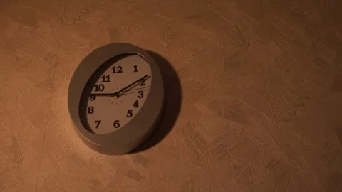 Clock in the kitchen. Kitchen time. Watch at home. Stock Footage 130722063