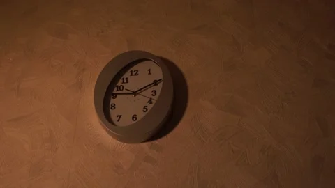 Clock in the kitchen. Kitchen time. Watch at home. Stock Footage 130722149