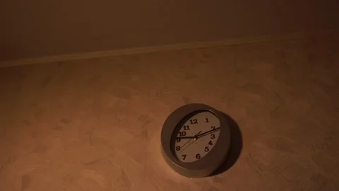 Clock in the kitchen. Kitchen time. Watch at home. Stock Footage 130722256