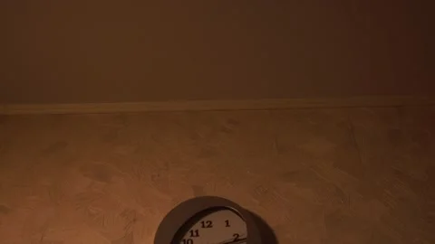 Clock in the kitchen. Kitchen time. Watch at home. Stock Footage 130722328