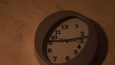 Clock in the kitchen. Kitchen time. Watch at home. Stock Footage 130722426