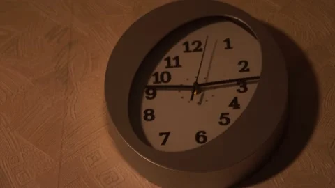 Clock in the kitchen. Kitchen time. Watch at home. Stock Footage 130722489