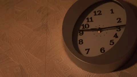 Clock in the kitchen. Kitchen time. Watch at home. Stock Footage 130722530