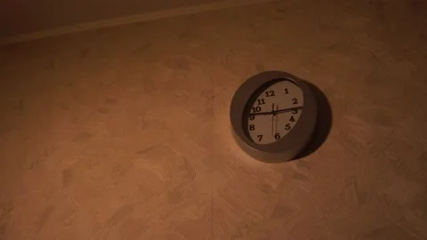 Clock in the kitchen. Kitchen time. Watch at home. Stock Footage 130722558