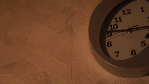 Clock in the kitchen. Kitchen time. Watch at home. Stock Footage 130722595