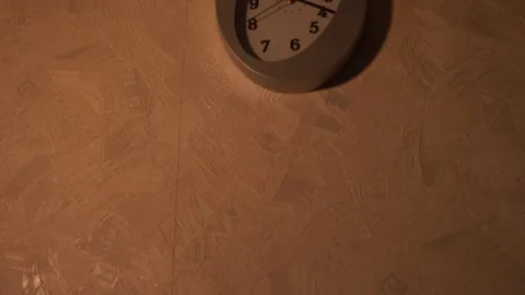 Clock in the kitchen. Kitchen time. Watch at home. Stock Footage 130722726