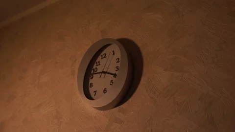 Clock in the kitchen. Kitchen time. Watch at home. Stock Footage 130722795