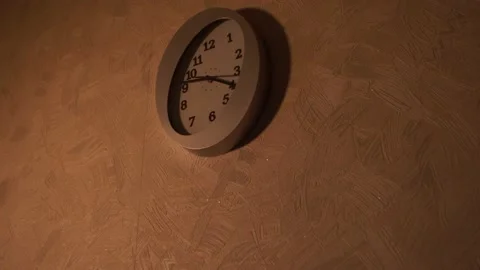 Clock in the kitchen. Kitchen time. Watch at home. Stock Footage 130722842