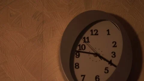 Clock in the kitchen. Kitchen time. Watch at home. Stock Footage 130722959