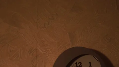 Clock in the kitchen. Kitchen time. Watch at home. Stock Footage 130723010