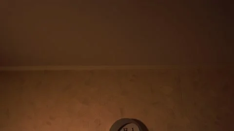 Clock in the kitchen. Kitchen time. Watch at home. Stock Footage 130723103