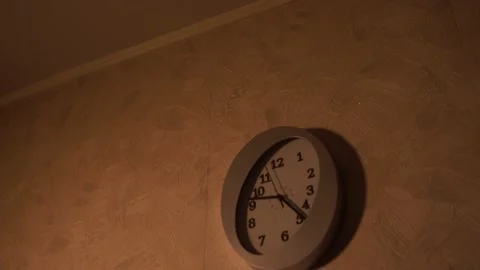 Clock in the kitchen. Kitchen time. Watch at home. Stock Footage 130723221