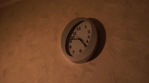 Clock in the kitchen. Kitchen time. Watch at home. Stock Footage 130723336