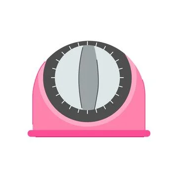 Clock kitchen timer cartoon vector illustration Stock Illustration
