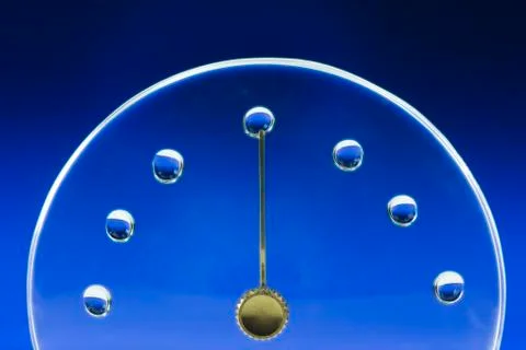 Clock lid with water drop Stock Illustration