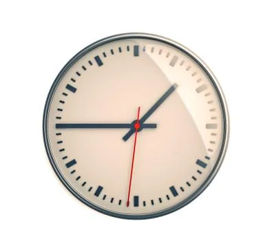 Clock on a light background Stock Photos