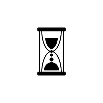 Clock line icon isolated on white background Stockillustratie