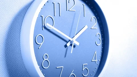 Clock Lit Up By Lightning Strikes At Night Stock Footage 332620453
