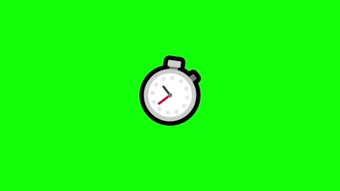 Clock Looping Isolated Green Screen Stock Video Stock Footage 337997140