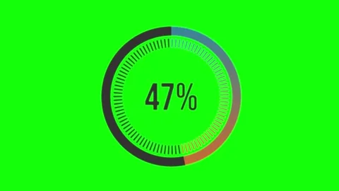 Clock Looping with Time on Green Screen Chroma Key Background 库存影片 342789368