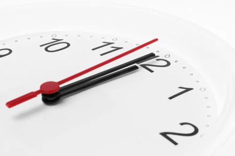 Clock lunch time Stock Photos