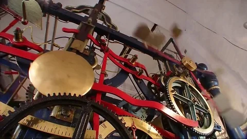 Clock Machine of the Hours Stock Footage 100352412
