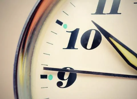 Clock macro Stock Photos