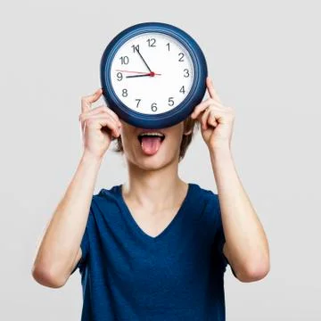 Clock man Stock Photos