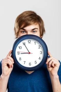 Clock man Stock Photos