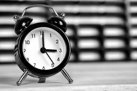 Clock marking winter time change Stock Photos