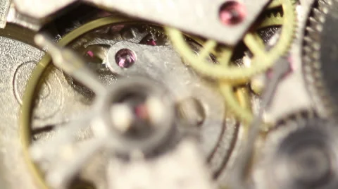 The Clock Mechanism 1 Stock Footage 58877285