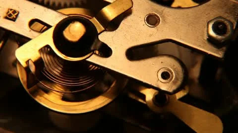 Clock mechanism Stockbeeldmateriaal 10833693